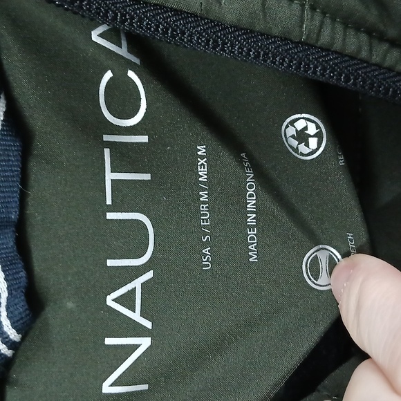 Nautica puffer coat with fur hood. Sz S. - Picture 3 of 5